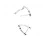 Boucles d'oreilles or gris diamant (s) 