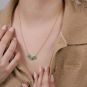 collier or jaune Emeraude 