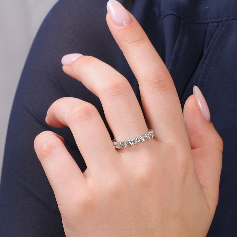 Alliance or gris diamant (s) 