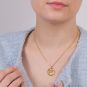 médaille or jaune 