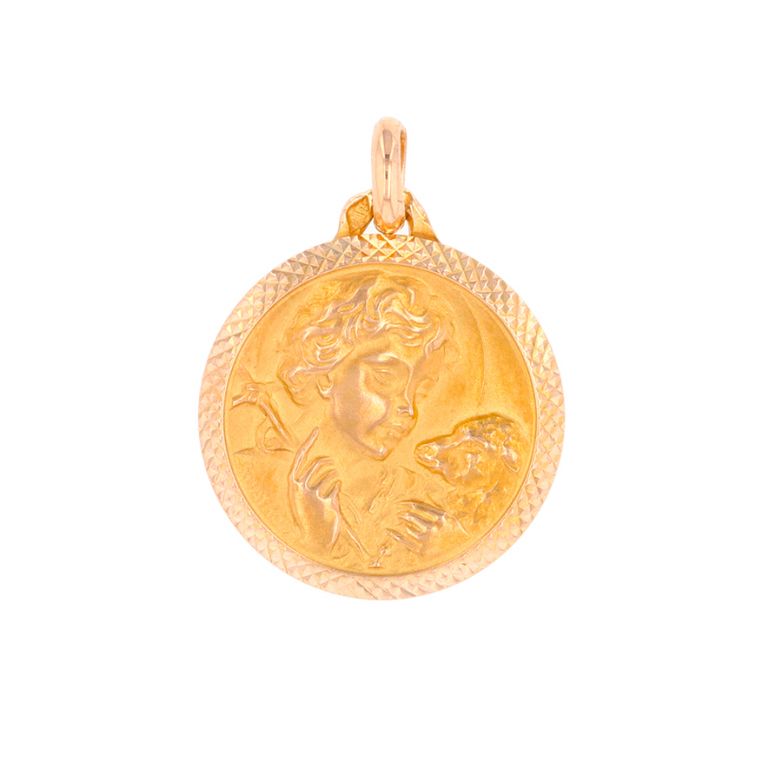 médaille or jaune
