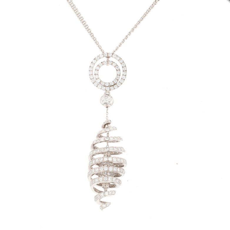 collier or gris diamant (s)