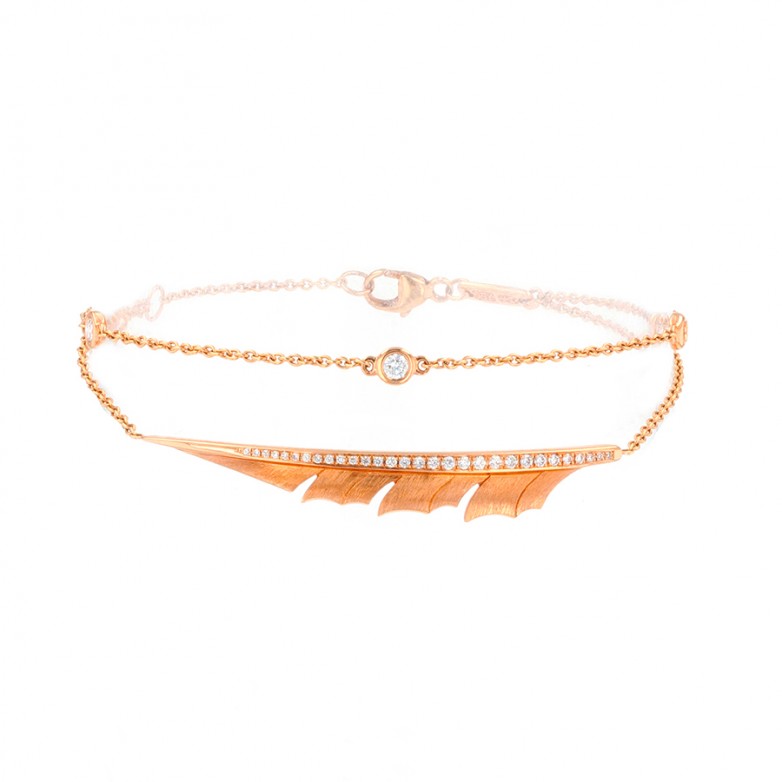 Feather bracelet diamonds...