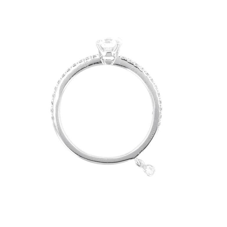Solitaireor gris diamant (s) signé 