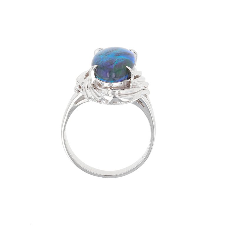 Bague Platine Pierres fines 