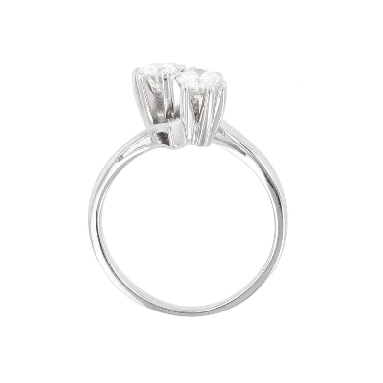 Bague or gris diamant (s) 