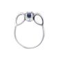 Bague or gris saphir et diamant(s) 