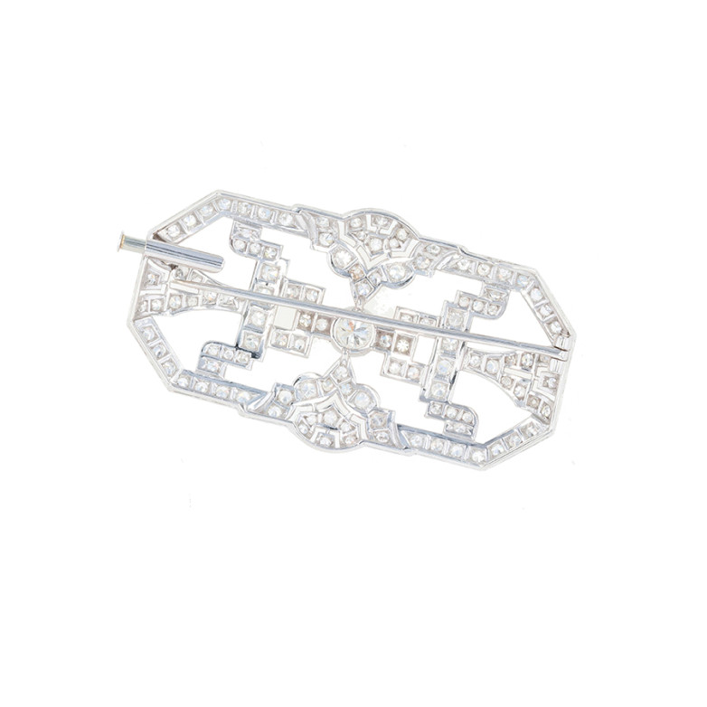 Vintage diamond brooch 2.78...