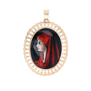 Pendentif or jaune Vintage