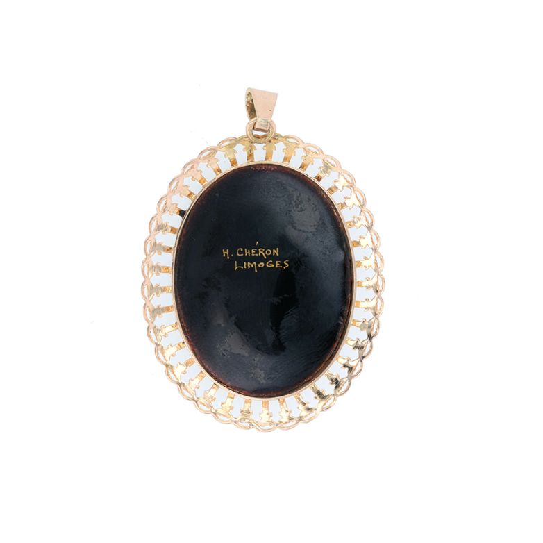Pendentif or jaune Vintage 