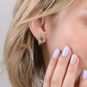 Boucles d'oreilles or jaune émeraude et diamant(s) 