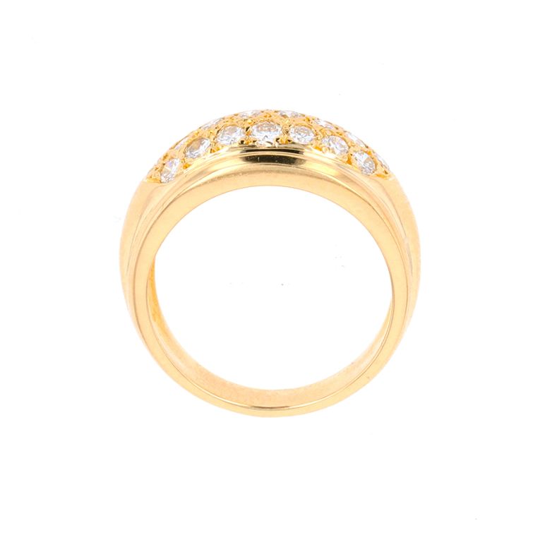 Bague or jaune diamant (s) 