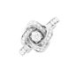 Bague or gris diamant (s) signé 