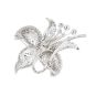 Broche or gris diamant(s) t. ancienne 
