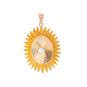 Pendentif or jaune Perle de culture Vintage