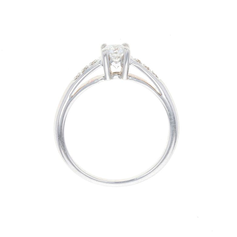 Bague or gris diamant (s) signé MAUBOUSSIN
