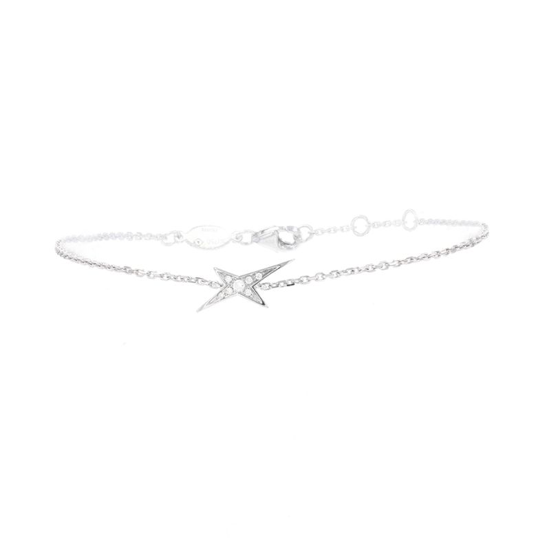 Bracelet or gris diamant (s) signé