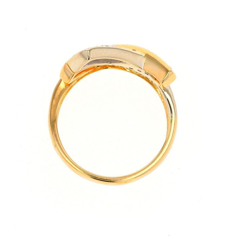 Bague or bicolore diamant (s) 