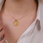 médaille or jaune Vintage 