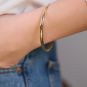 Bracelet Jonc Rigide or jaune 