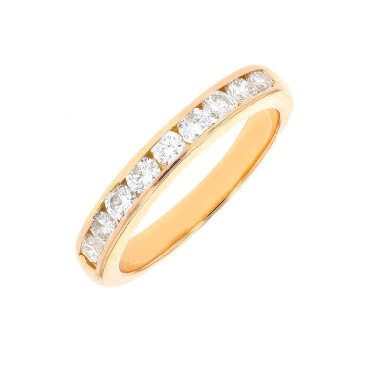 Alliance or jaune diamant (s)