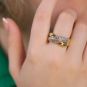 Bague or bicolore diamant (s) 
