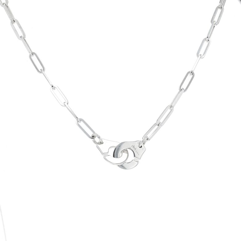 collier or gris signé DINH VAN