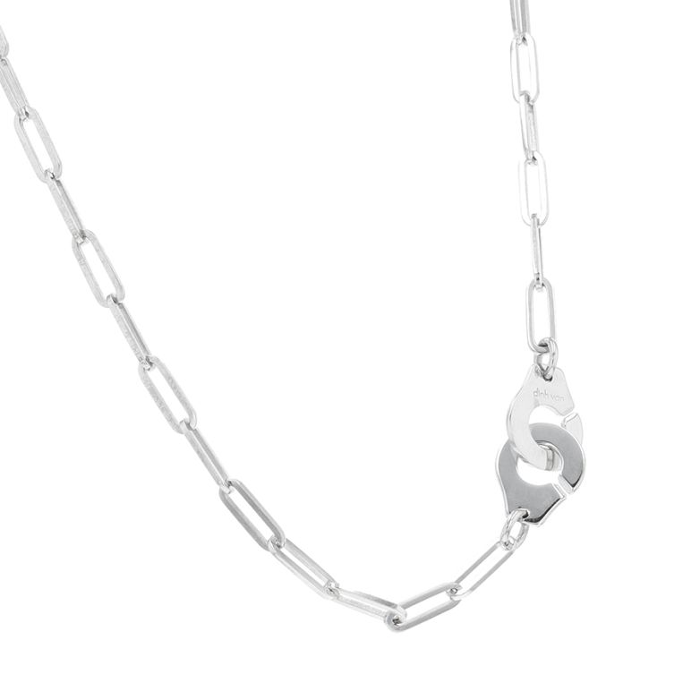 collier or gris signé DINH VAN