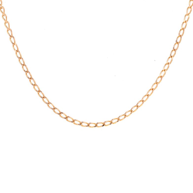 Chaine maille cheval or jaune
