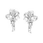 Boucles d'oreilles or gris diamant(s) t. ancienne Vintage