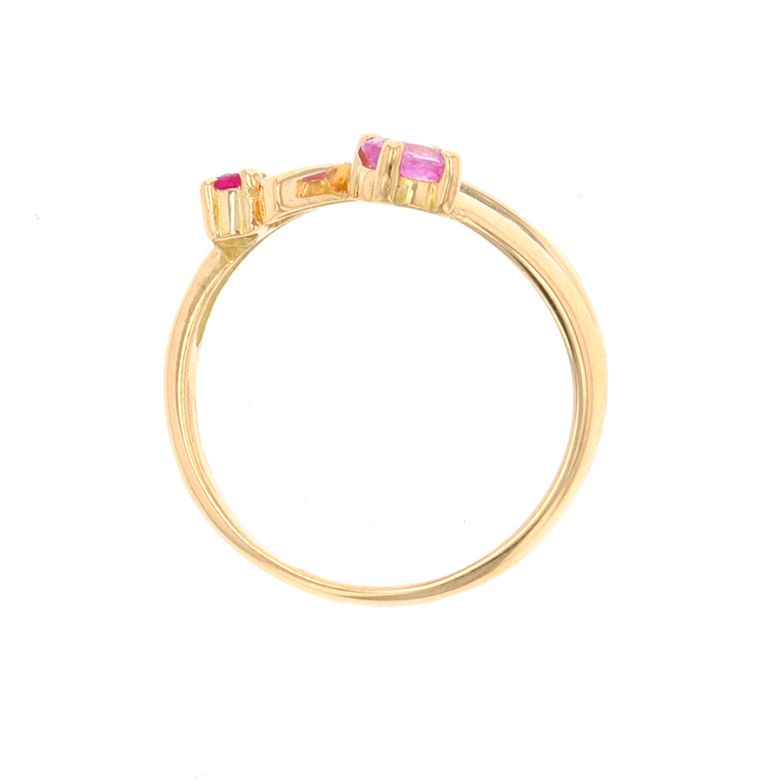 Bague or jaune Saphir et rubis