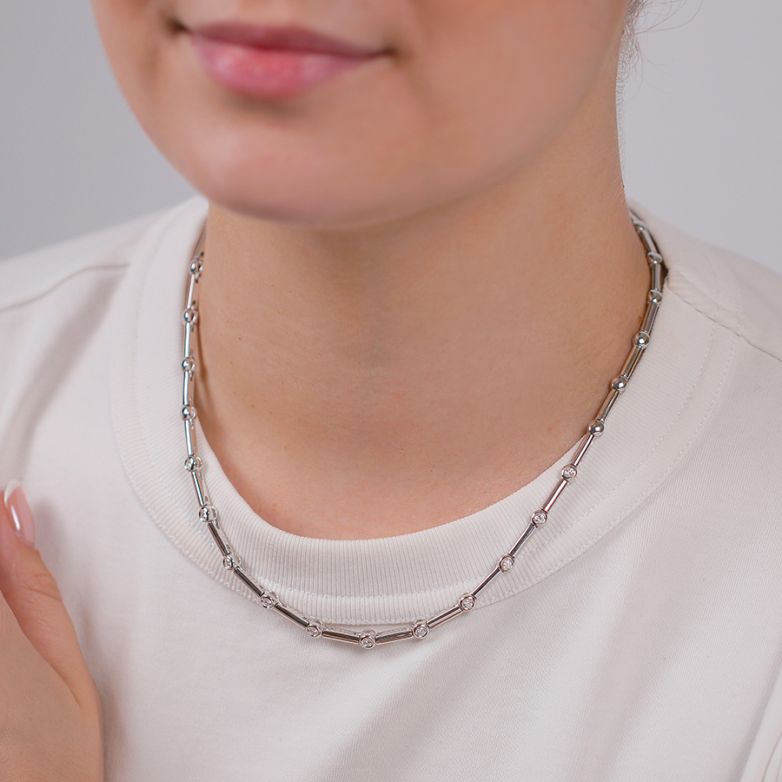 collier or gris diamant (s) 