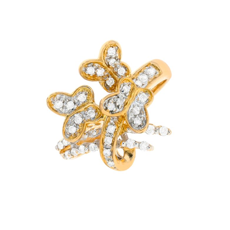 Bague or bicolore diamant (s) 