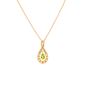 collier or jaune diamant,P.fine Peridot