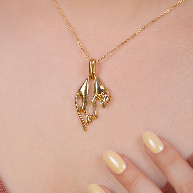 Pendentif or jaune 