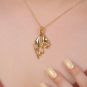 Pendentif or jaune 