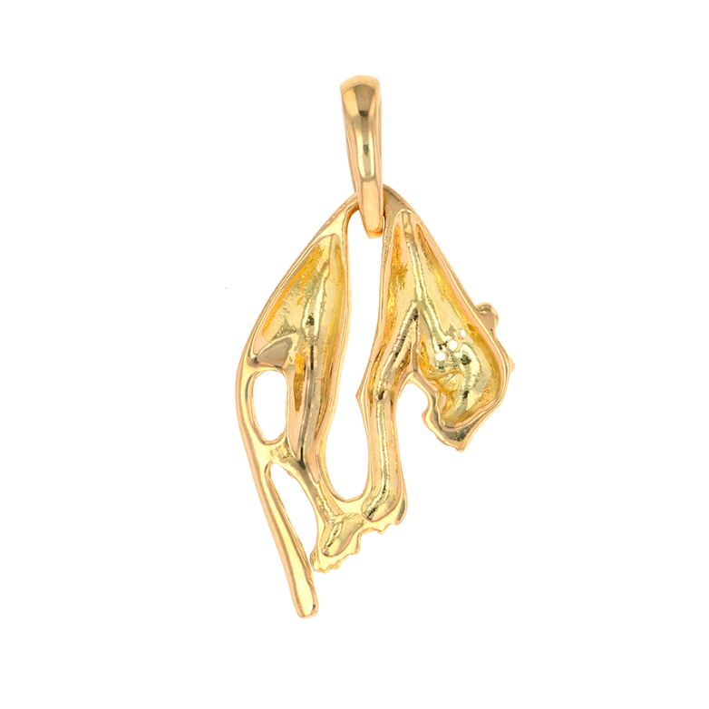 Pendentif or jaune 