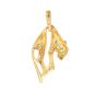 Pendentif or jaune 