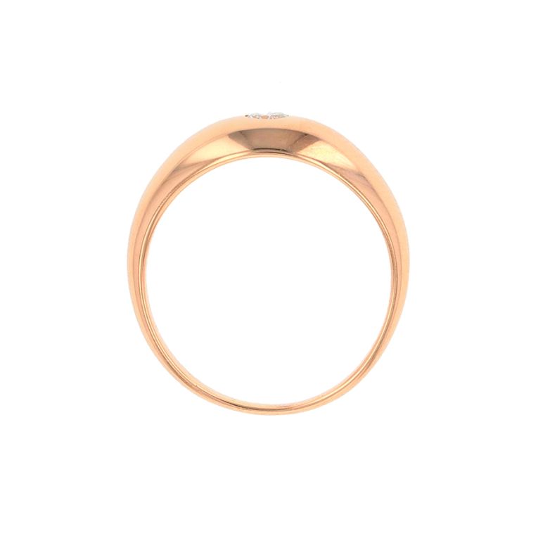 Bague or jaune diamant (s) 