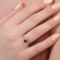 Bague 2 ors saphir et diamant(s) Vintage 