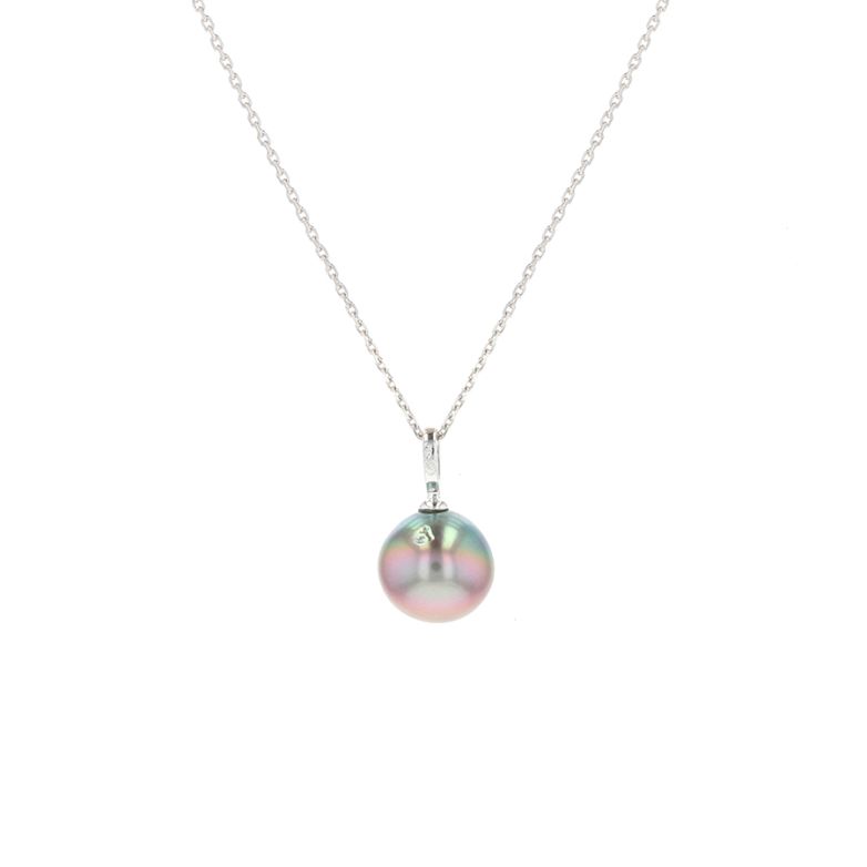 collier or gris Perle