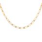 Chaine maille cheval or jaune