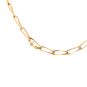 Chaine maille cheval or jaune 