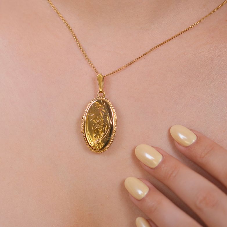 Pendentif or jaune 