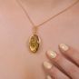 Pendentif or jaune 