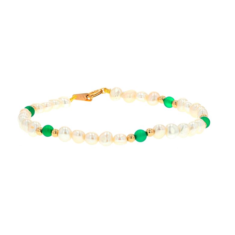 Bracelet or jaune Perle