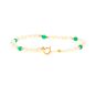 Bracelet or jaune Perle 