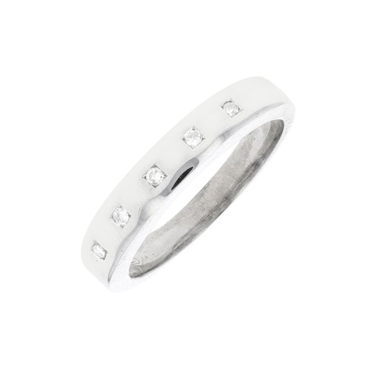 Alliance or gris diamant (s)