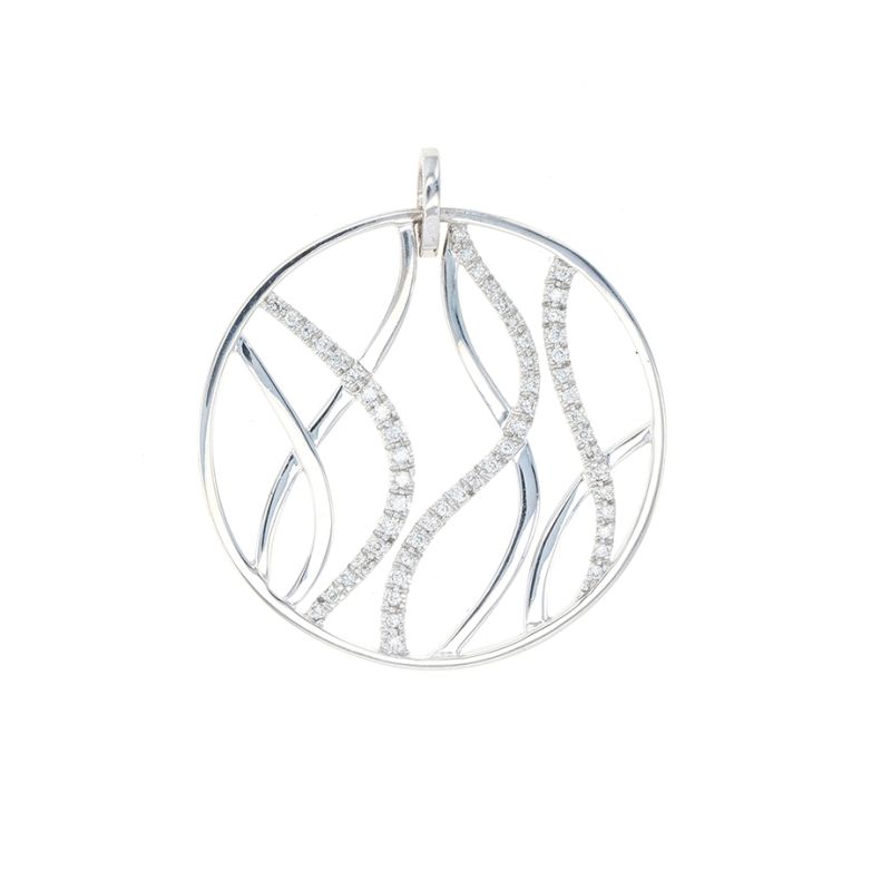 Pendentif or gris diamant (s)