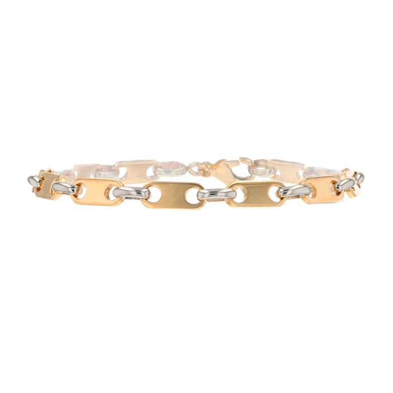 Bracelet or bicolore